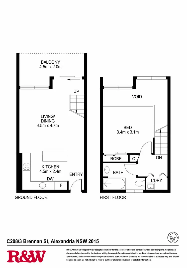 Floorplan of Homely apartment listing, C208/3 Brennan Street, Alexandria NSW 2015