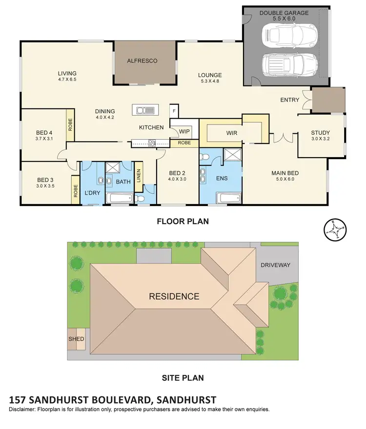 Floorplan of Homely house listing, 157 Sandhurst Boulevard, Sandhurst VIC 3977