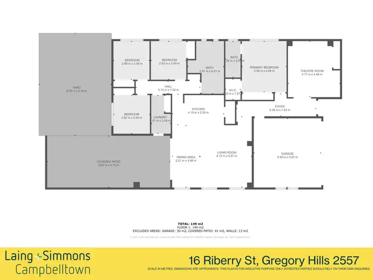 Floorplan of Homely house listing, 16 Riberry Street, Gregory Hills NSW 2557