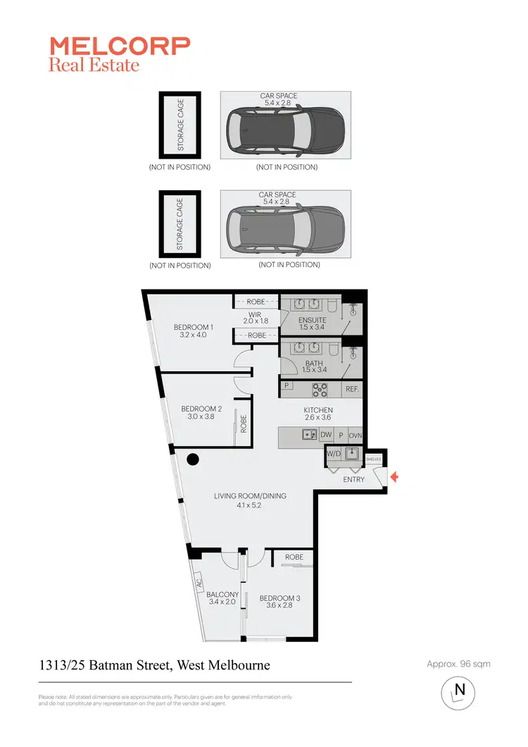 Floorplan of Homely apartment listing, 1313/23 Batman Street, West Melbourne VIC 3003