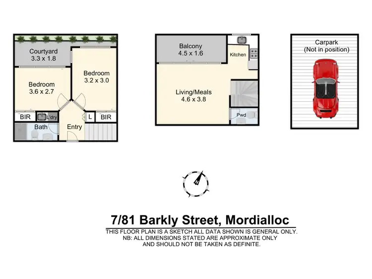 Floorplan of Homely apartment listing, 7/81 Barkly Street, Mordialloc VIC 3195