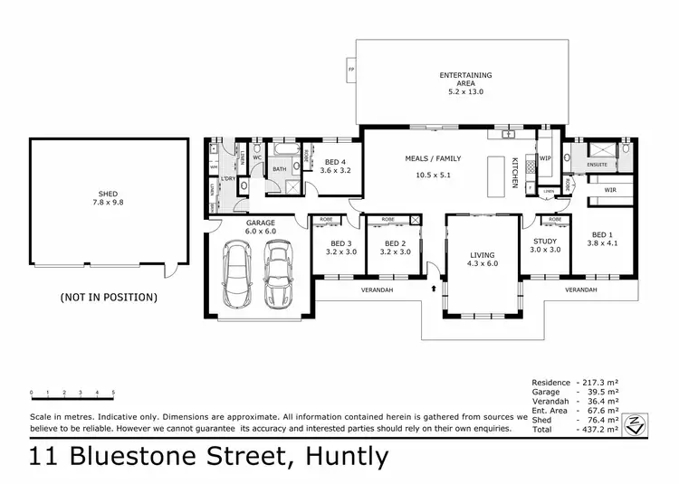 Floorplan of Homely house listing, 11 Bluestone Street, Huntly VIC 3551