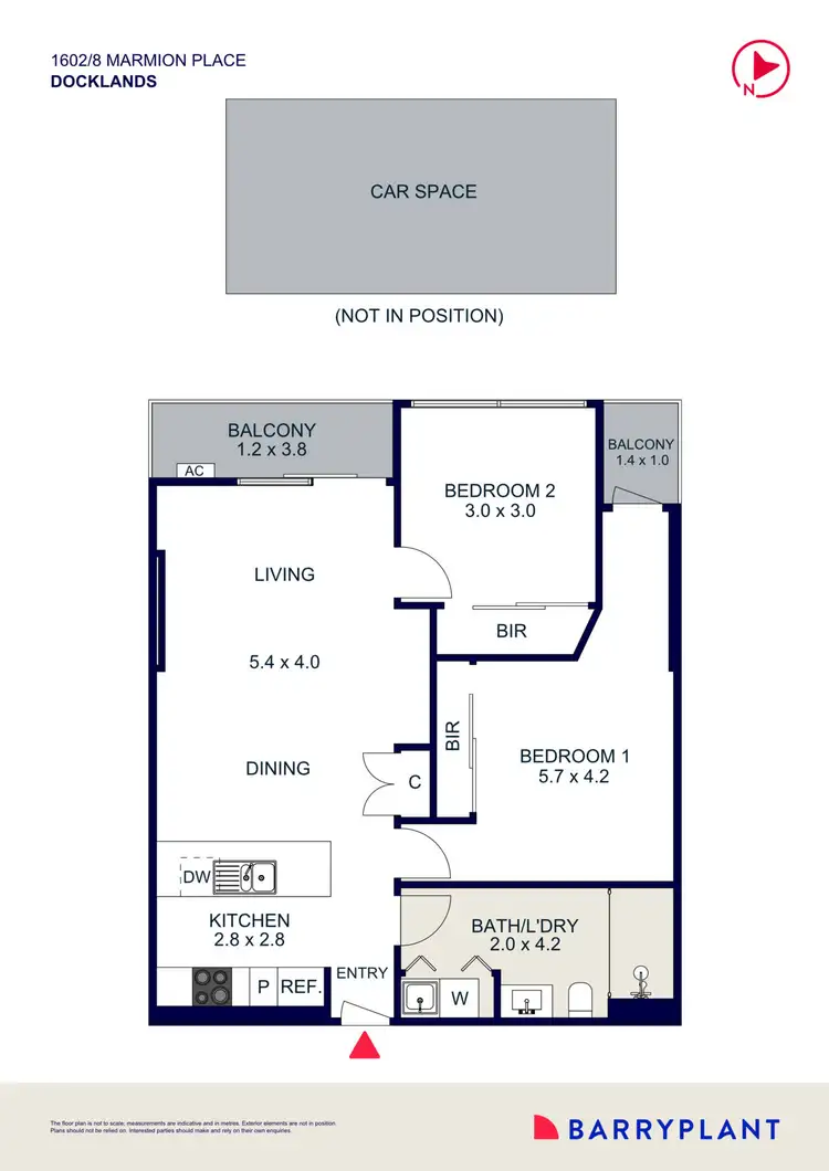 Floorplan of Homely apartment listing, 1602/8 Marmion Place, Docklands VIC 3008