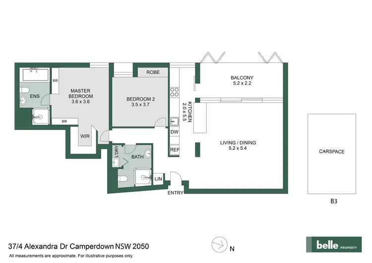 Floorplan of Homely apartment listing, 37/4 Alexandra Drive, Camperdown NSW 2050