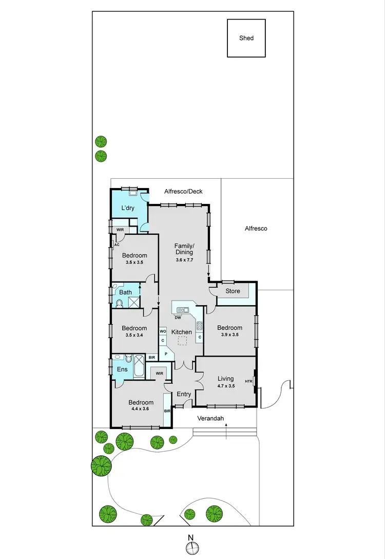 Floorplan of Homely house listing, 61 Beauford Street, Huntingdale VIC 3166