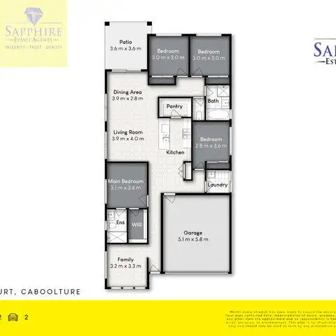 Floorplan of Homely house listing, 51 Ibis Court, Caboolture QLD 4510