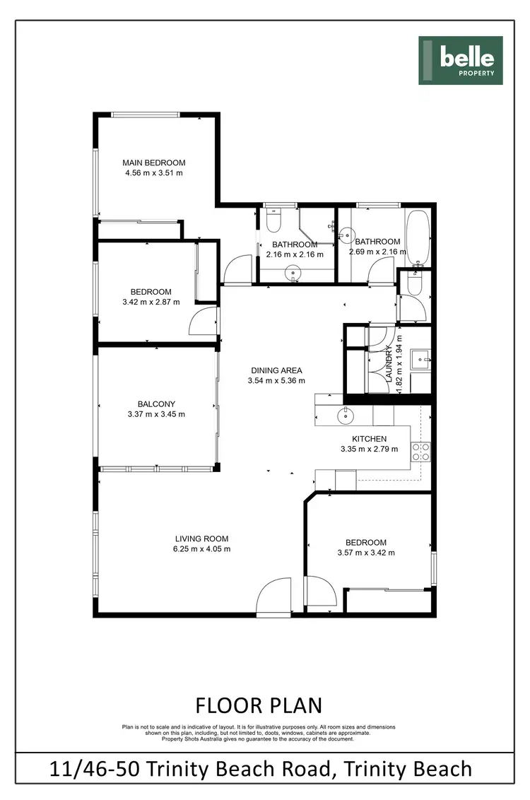 Floorplan of Homely apartment listing, 11/46-50 Trinity Beach Road, Trinity Beach QLD 4879