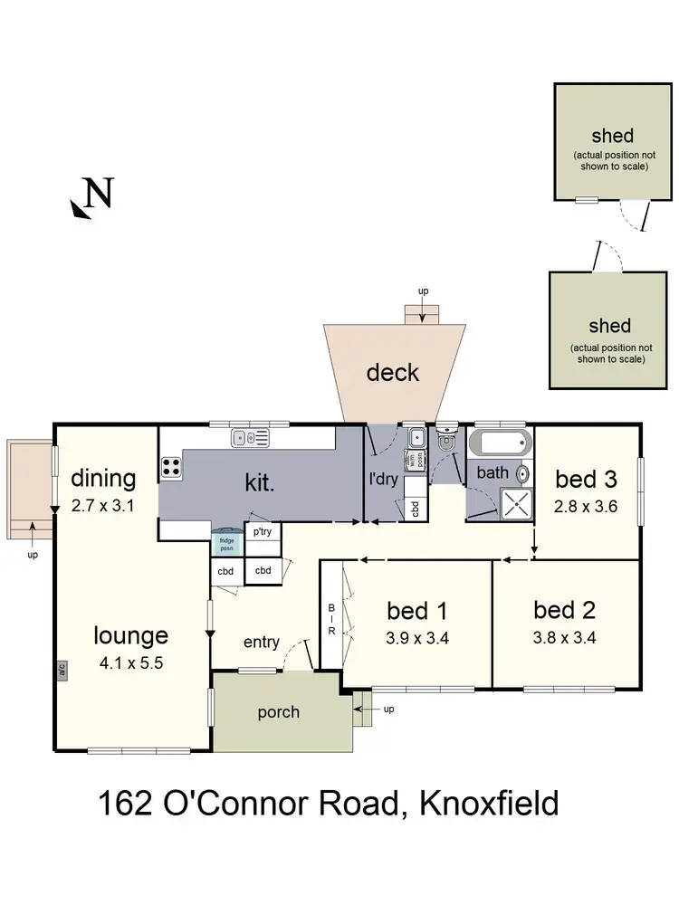 Floorplan of Homely house listing, 162 O'Connor Road, Knoxfield VIC 3180