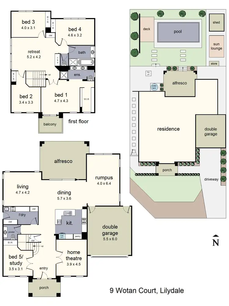 Floorplan of Homely house listing, 9 Wotan Court, Lilydale VIC 3140
