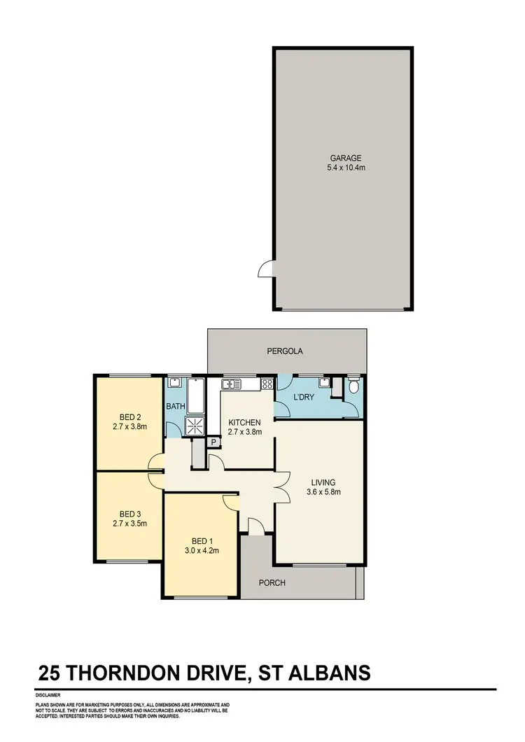 Floorplan of Homely house listing, 25 Thorndon Drive, St Albans VIC 3021