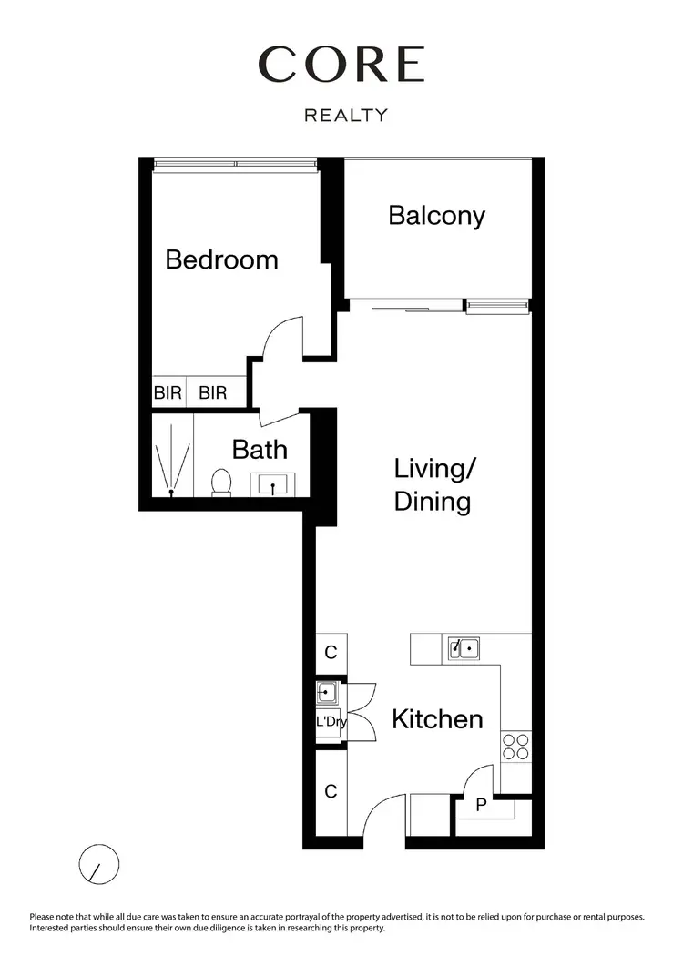 Floorplan of Homely apartment listing, 1008/35 Spring Street, Melbourne VIC 3000