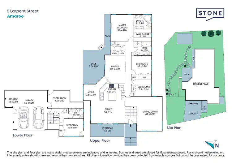 Floorplan of Homely house listing, 9 Larpent Street, Amaroo ACT 2914