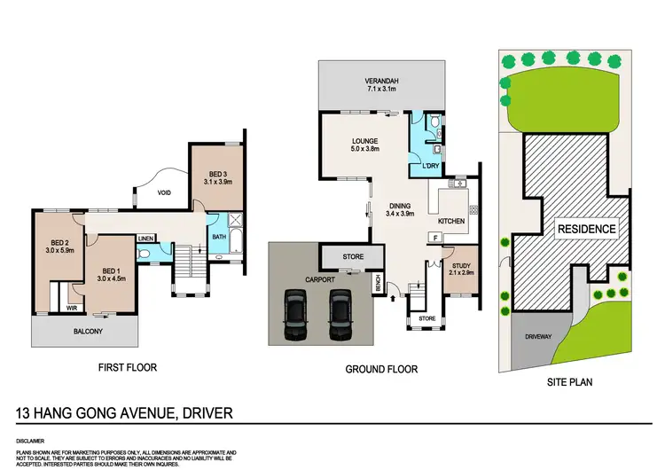 Floorplan of Homely house listing, 13 Hang Gong Avenue, Driver NT 830