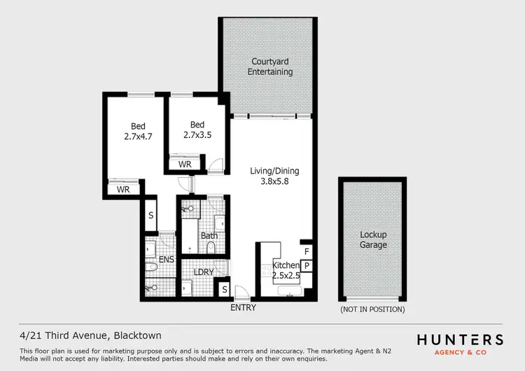 Floorplan of Homely apartment listing, 4/21-29 Third Avenue, Blacktown NSW 2148