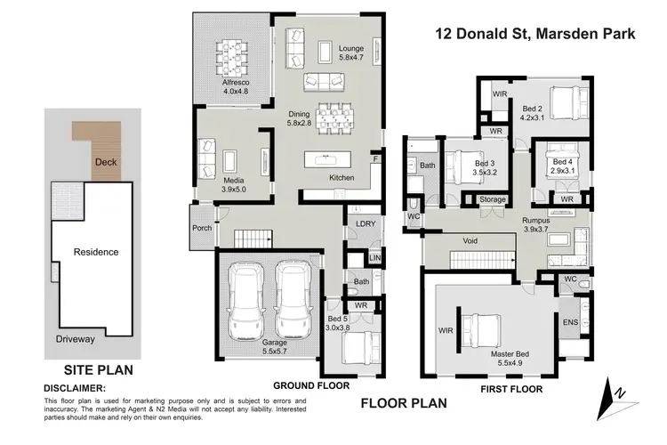 Floorplan of Homely house listing, 12 Donald Street, Marsden Park NSW 2765