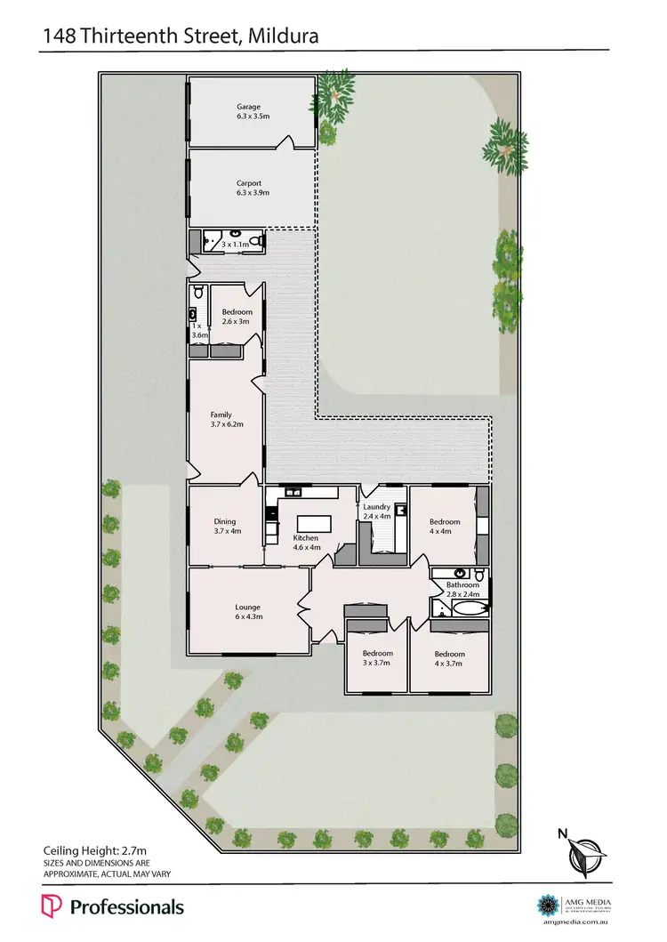 Floorplan of Homely house listing, 146 & 148 Thirteenth Street, Mildura VIC 3500