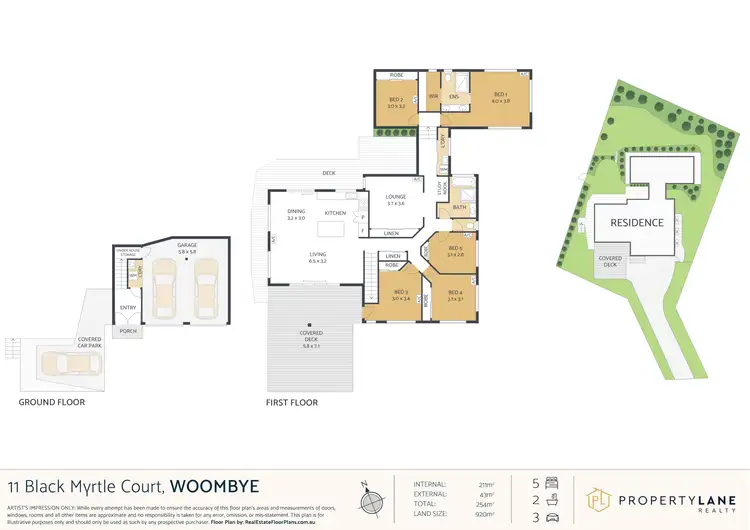 Floorplan of Homely house listing, 11 Black Myrtle Court, Woombye QLD 4559