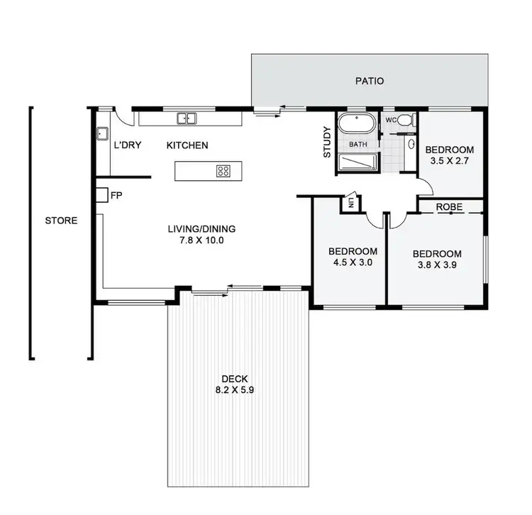 Floorplan of Homely house listing, 12 Warrawee Street, Sapphire Beach NSW 2450