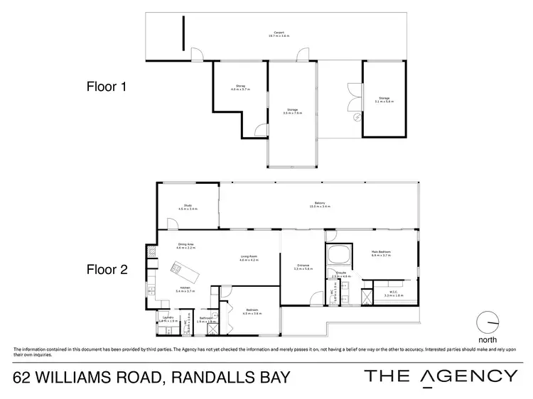 Floorplan of Homely house listing, 62 Williams Road, Randalls Bay TAS 7112