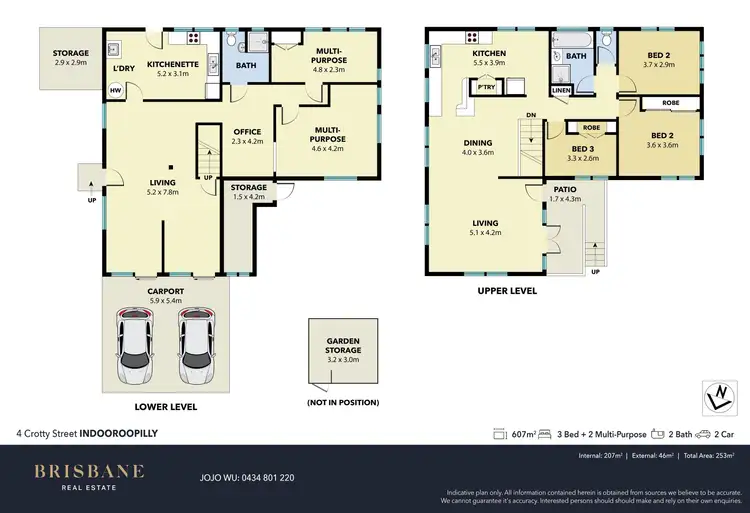 Floorplan of Homely house listing, 4 Crotty Street, Indooroopilly QLD 4068