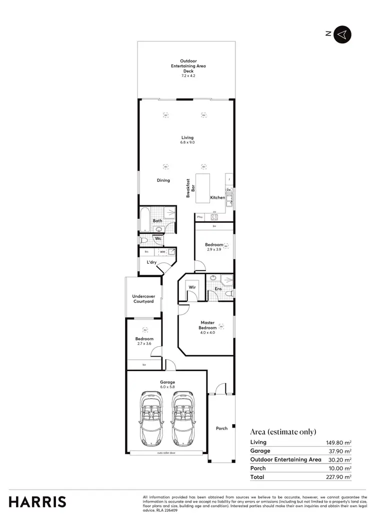 Floorplan of Homely house listing, 15a Martin Crescent, Aldinga Beach SA 5173