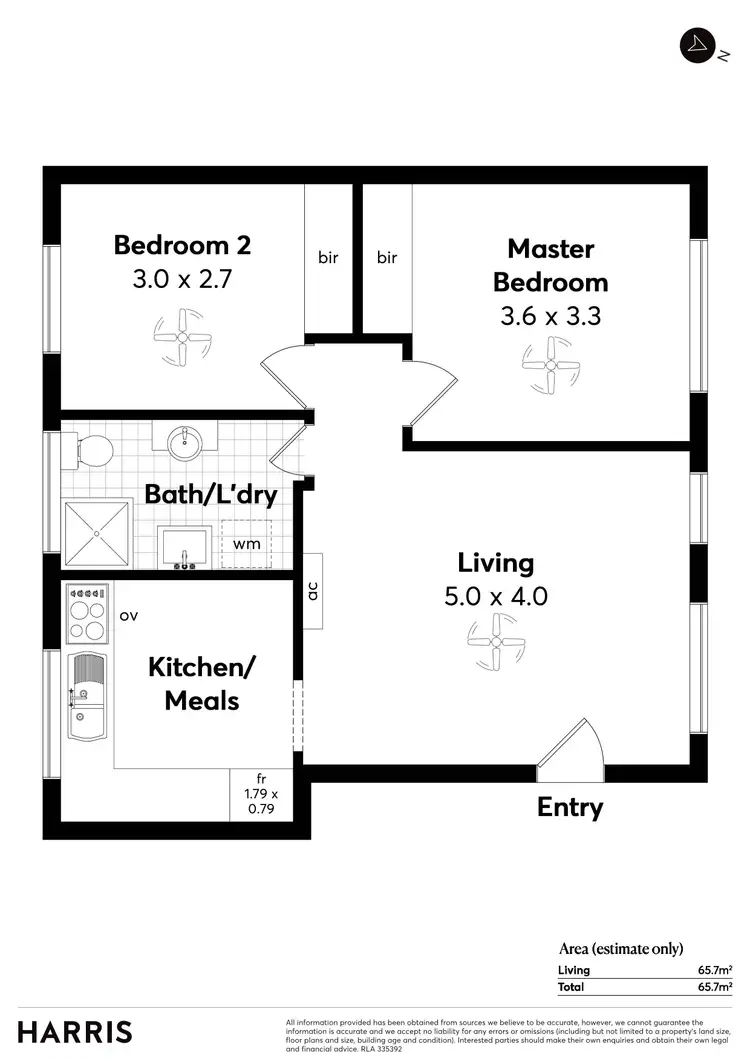 Floorplan of Homely unit listing, 1/12 Moseley Street, Glenelg SA 5045