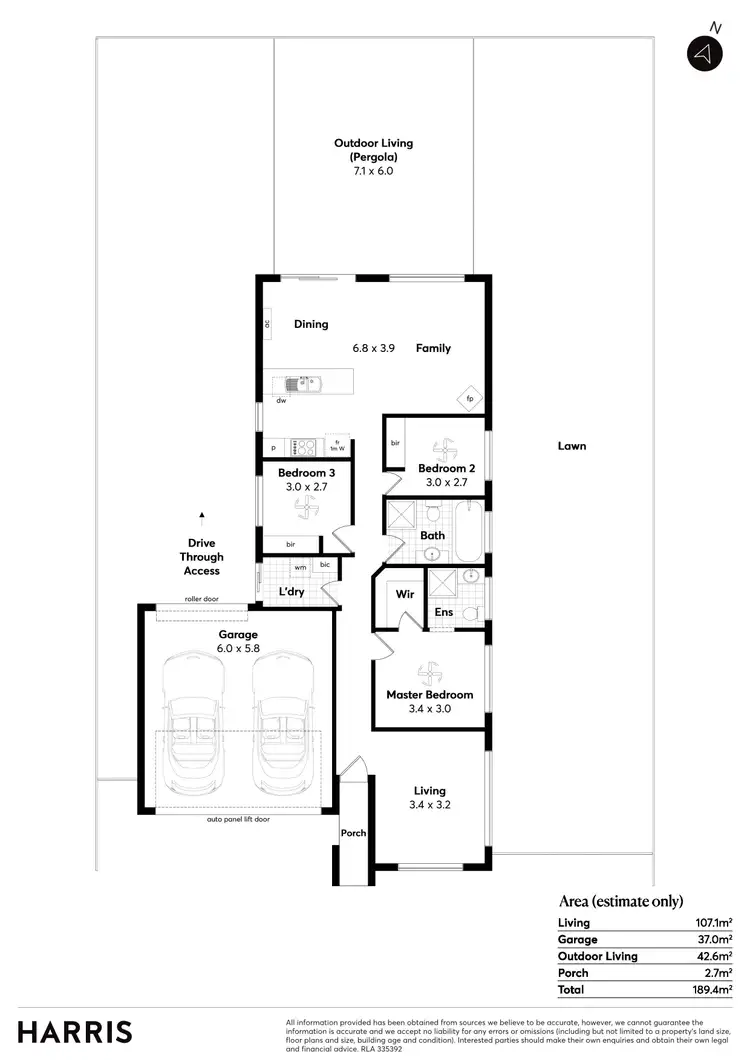 Floorplan of Homely house listing, 7 Moss Court, Aldinga Beach SA 5173