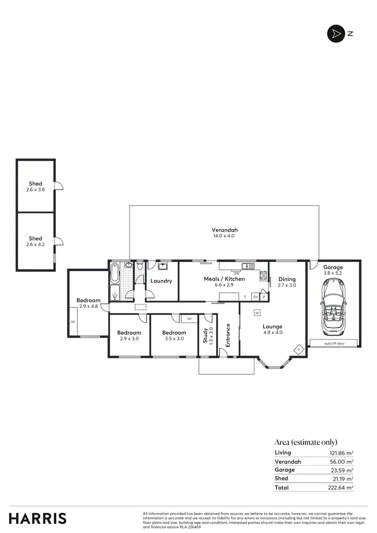 Floorplan of Homely house listing, 72 Johnson Parade, Blackwood SA 5051