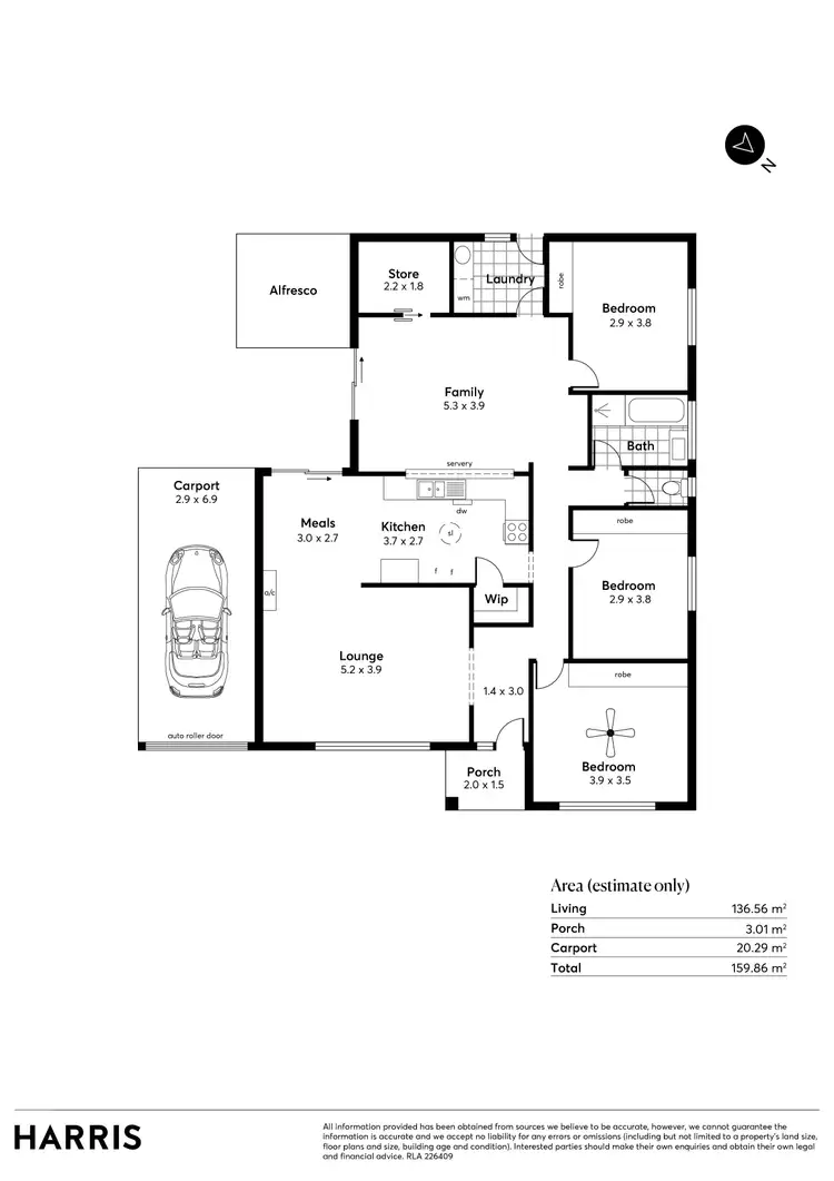 Floorplan of Homely house listing, 6 Hoyle Court, Flagstaff Hill SA 5159