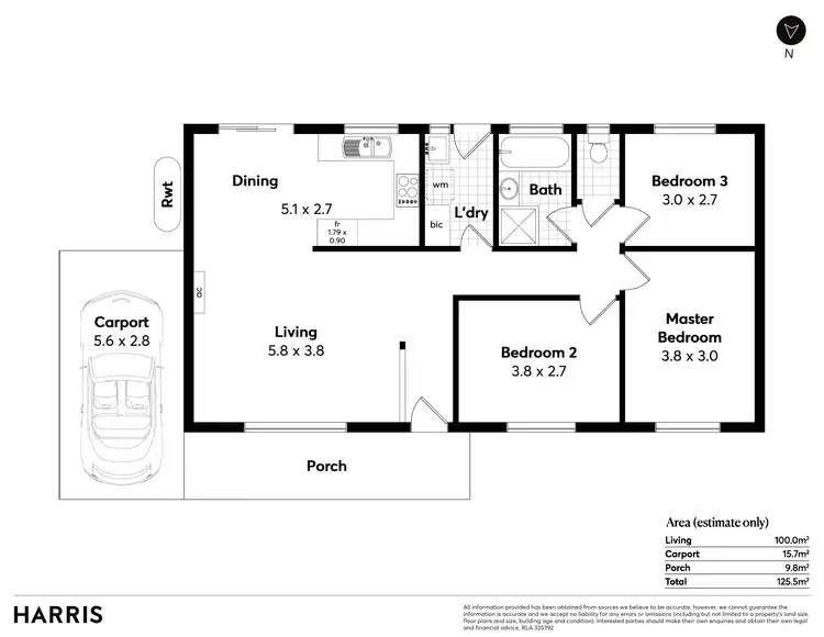 Floorplan of Homely house listing, 14A Wigham Road, Aldinga Beach SA 5173