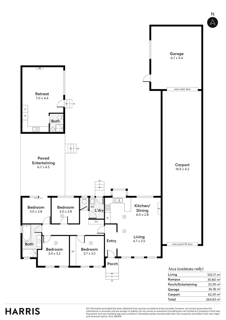 Floorplan of Homely house listing, 7 Quentin Street, Morphett Vale SA 5162
