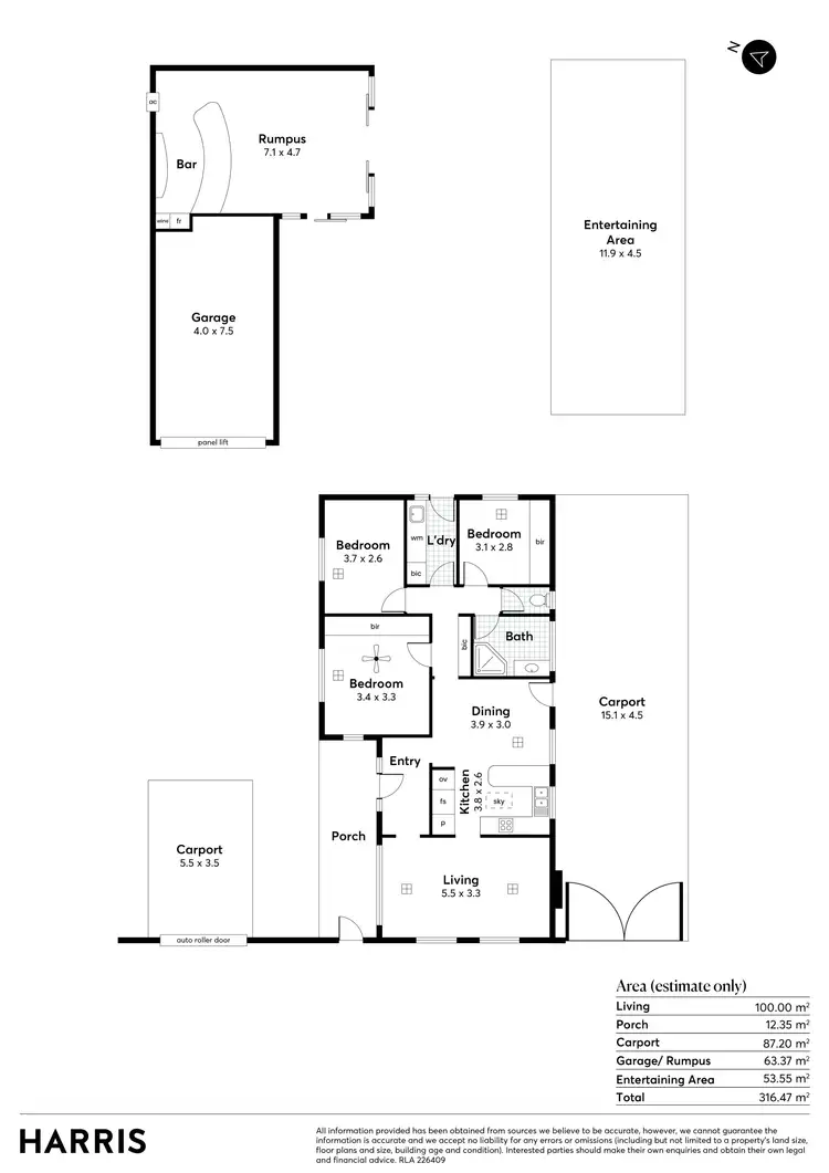 Floorplan of Homely house listing, 24 Koonya Avenue, Seaford SA 5169