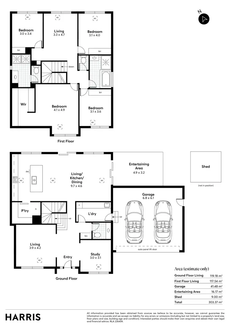 Floorplan of Homely house listing, 14 Holly Hock Court, Craigburn Farm SA 5051