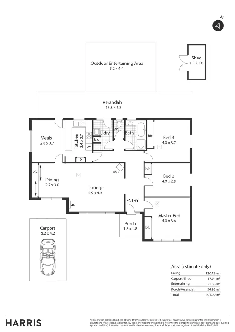 Floorplan of Homely house listing, 6 Capeview Crescent, Hackham SA 5163