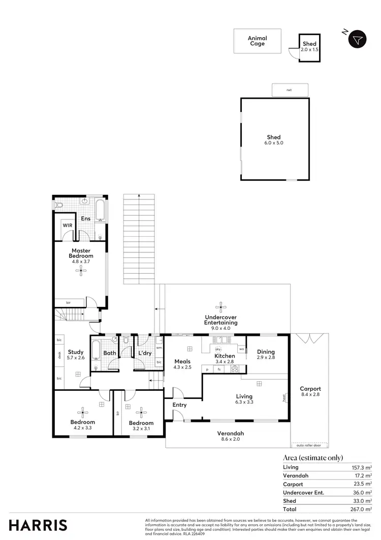 Floorplan of Homely house listing, 10 Boxwood Road, O'halloran Hill SA 5158