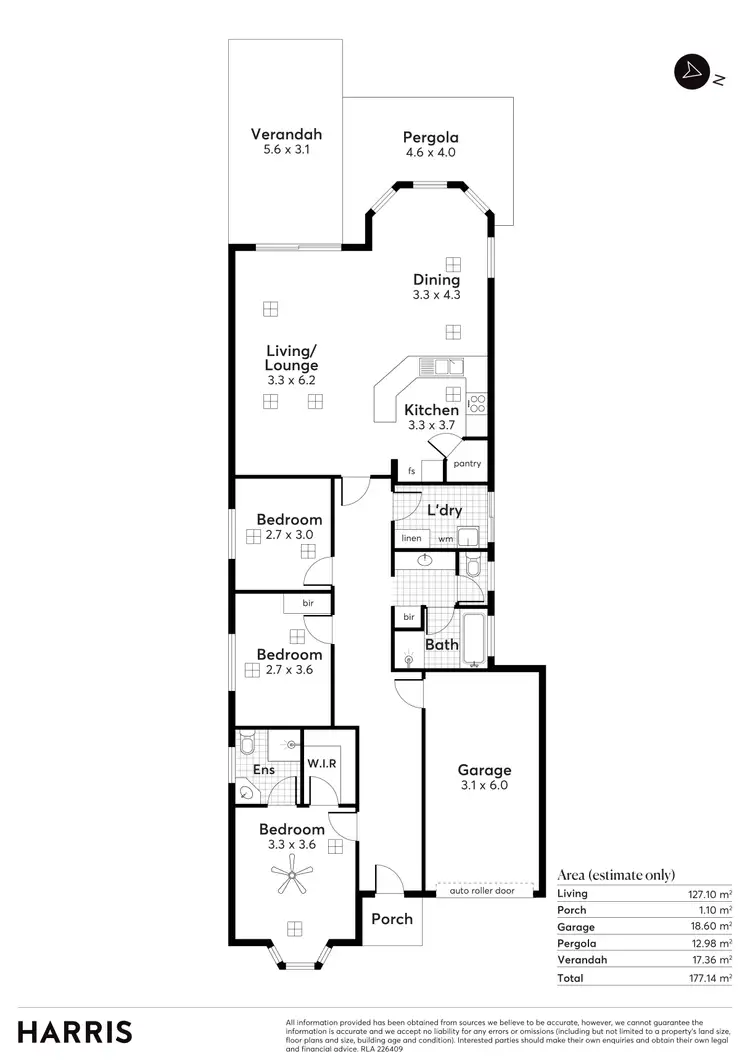 Floorplan of Homely house listing, 33A Kym Street, Port Noarlunga South SA 5167
