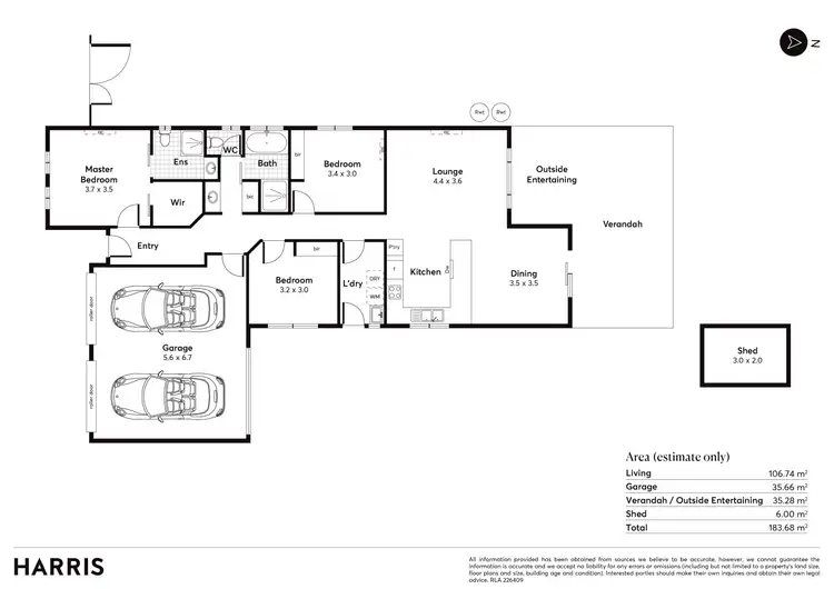 Floorplan of Homely house listing, 4 Banksia Avenue, Aldinga Beach SA 5173