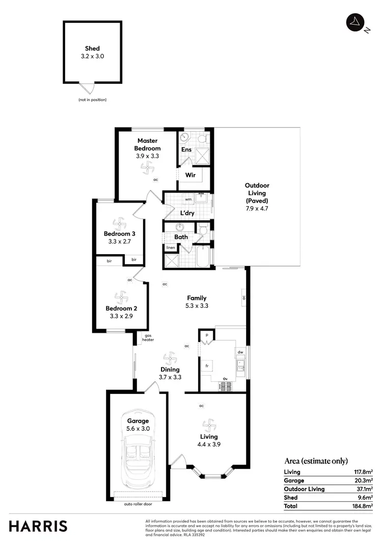 Floorplan of Homely house listing, 36 Windlass Square, Seaford Rise SA 5169