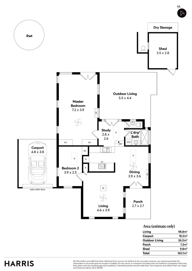 Floorplan of Homely house listing, 5 Church Street, Port Willunga SA 5173