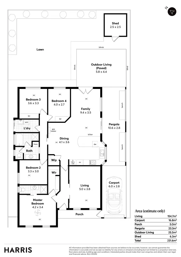 Floorplan of Homely house listing, 150 Grand Boulevard, Seaford Rise SA 5169