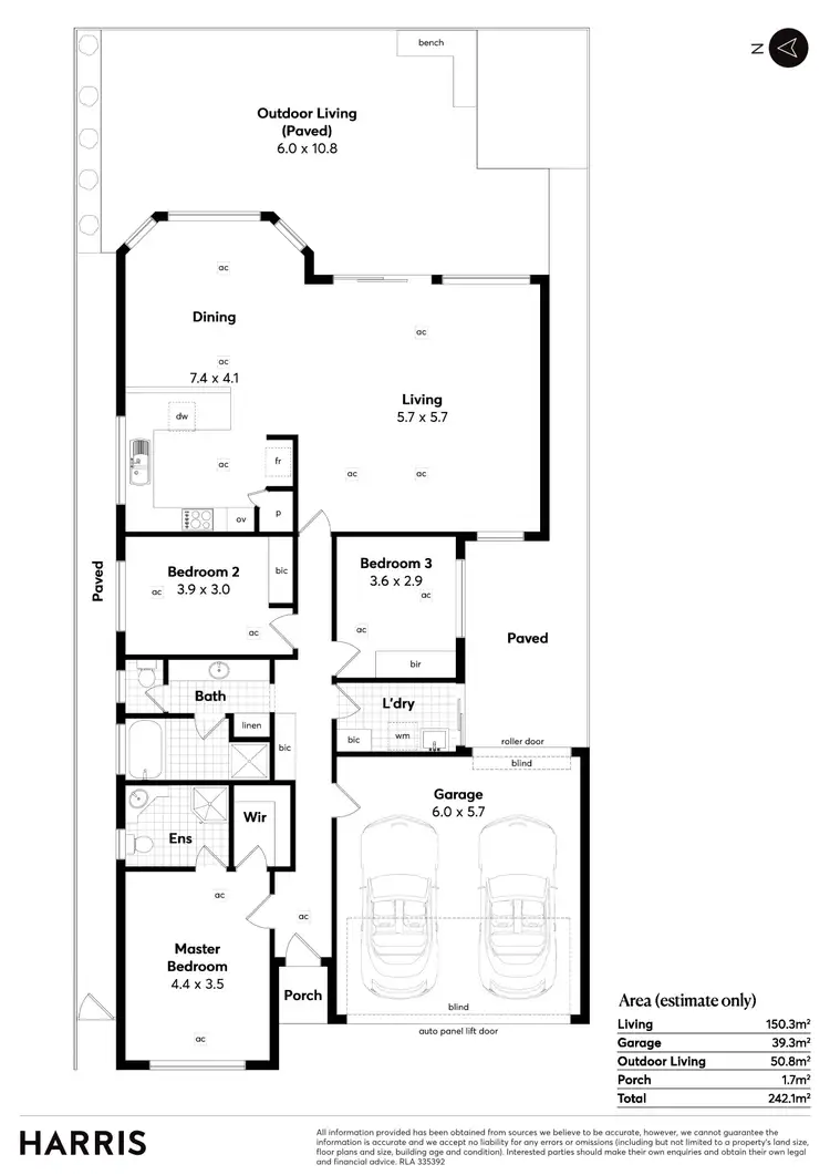 Floorplan of Homely house listing, 2 Sail Place, Seaford Rise SA 5169