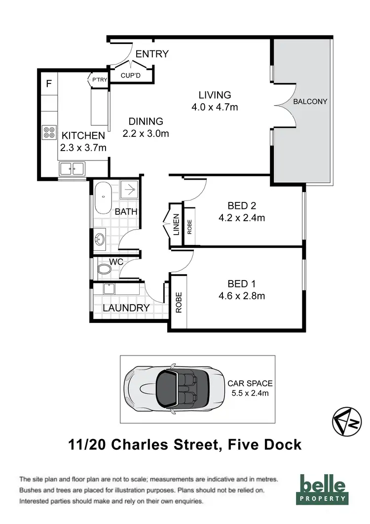 Floorplan of Homely apartment listing, 11/20 Charles Street, Five Dock NSW 2046