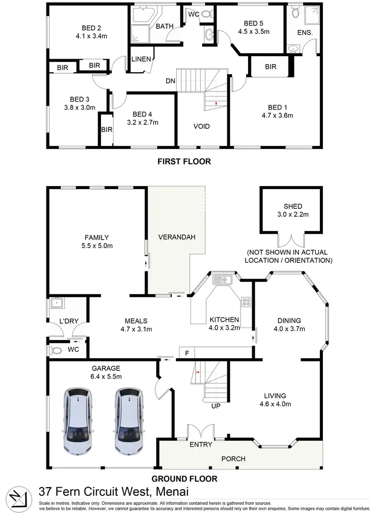Floorplan of Homely house listing, 37 Fern Circuit West, Menai NSW 2234