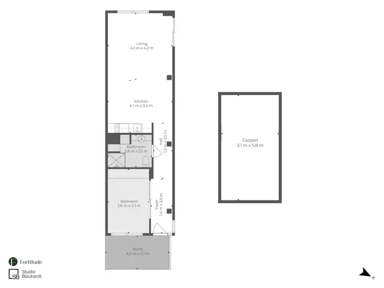 Floorplan of Homely apartment listing, 88/53 Vernon Terrace, Teneriffe QLD 4005