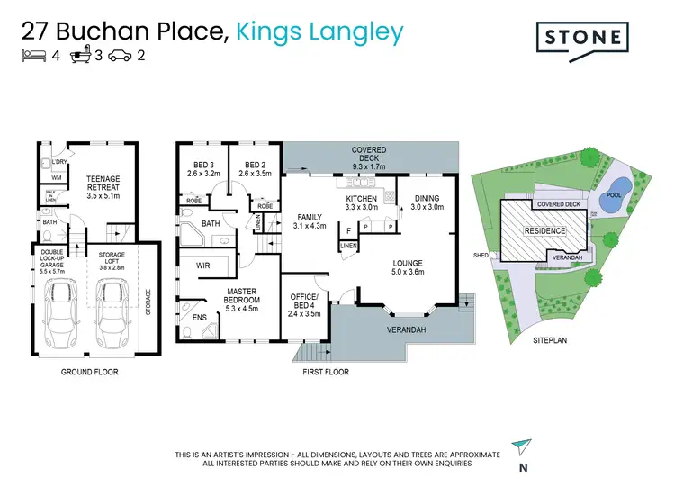 Floorplan of Homely house listing, 27 Buchan Place, Kings Langley NSW 2147