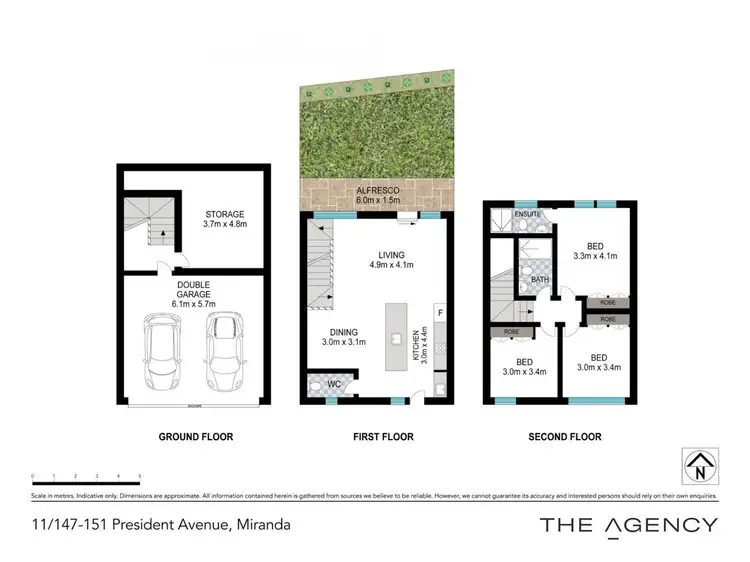 Floorplan of Homely townhouse listing, 11/147-151 President Avenue, Miranda NSW 2228