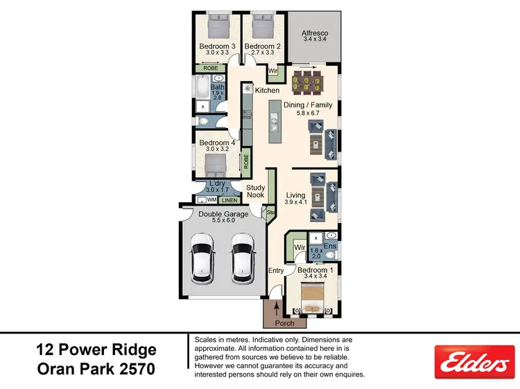 Floorplan of Homely house listing, 12 Power Ridge, Oran Park NSW 2570
