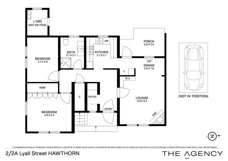 Floorplan of Homely apartment listing, 2/2A Lyall Street, Hawthorn VIC 3122