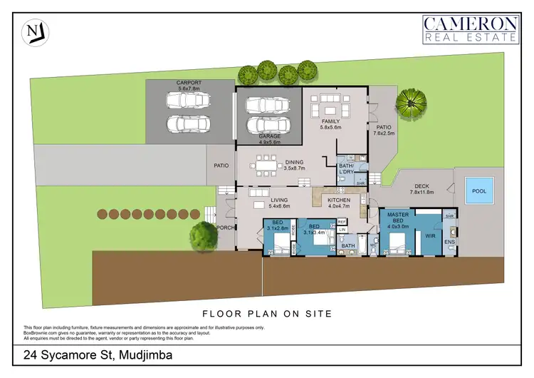 Floorplan of Homely house listing, 24 Sycamore Street, Mudjimba QLD 4564