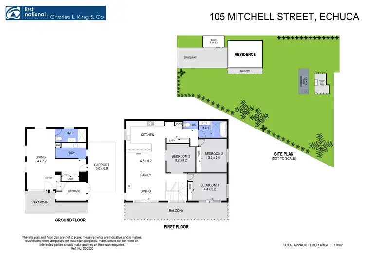 Floorplan of Homely house listing, 105 Mitchell Street, Echuca VIC 3564